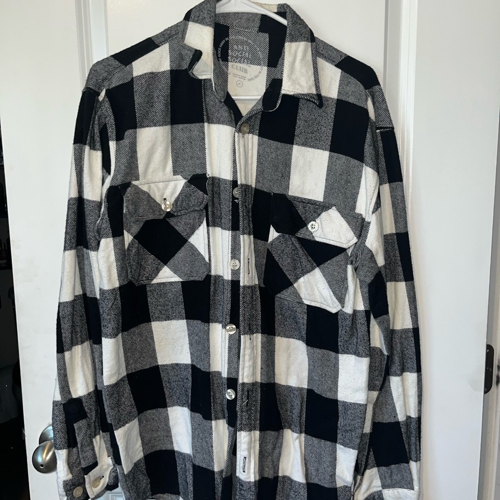 Anti Social Social Club Black and White Checkered Shirt